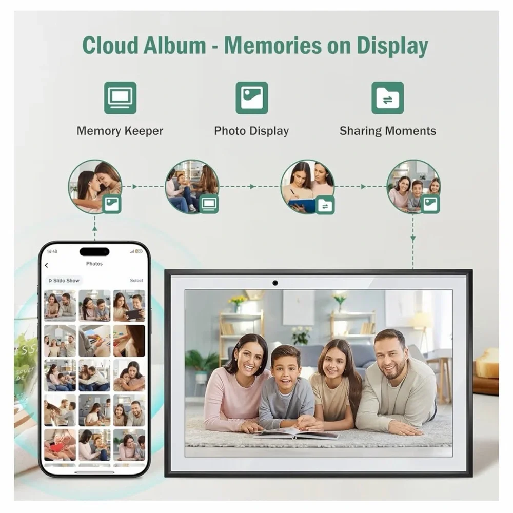 SmartFrame Black Digital Calendar Display